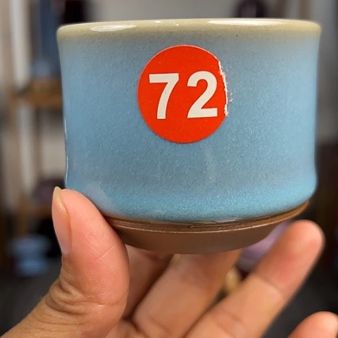 杯原矿釉手工制作钧瓷