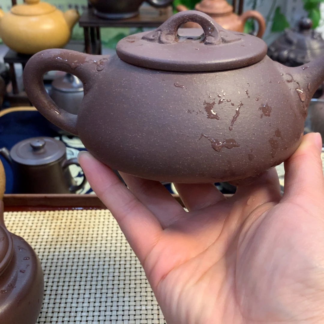 茶壶紫砂宜兴原矿紫泥320cc