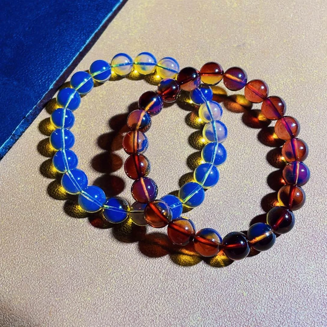 未镶嵌蓝珀裸石套装8加