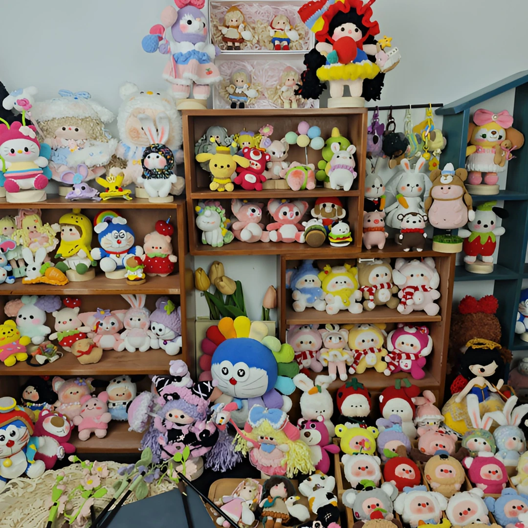 直播间选款专拍链接 手工可爱毛绒玩具挂件