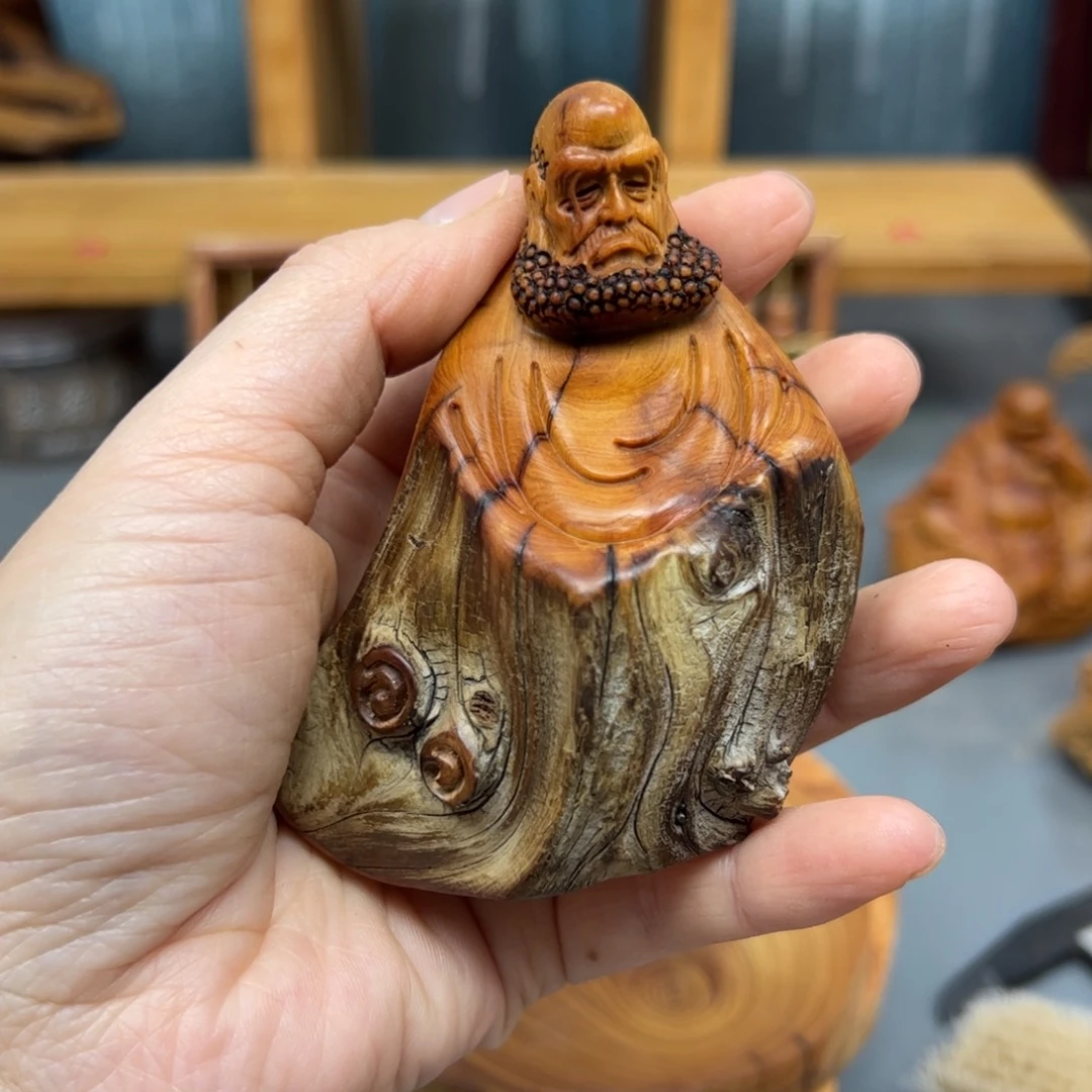 鹰***9柏木崖柏木摆件手把件