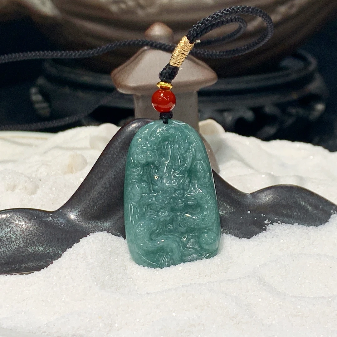 【珠宝一姐】翡翠小龙牌 2501010007（一件/多样性发货）