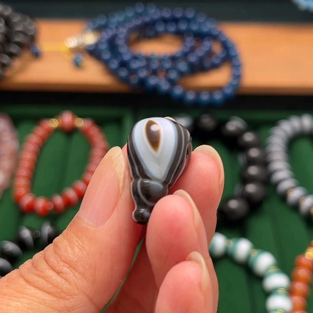 *****玛瑙/玉髓合金单珠