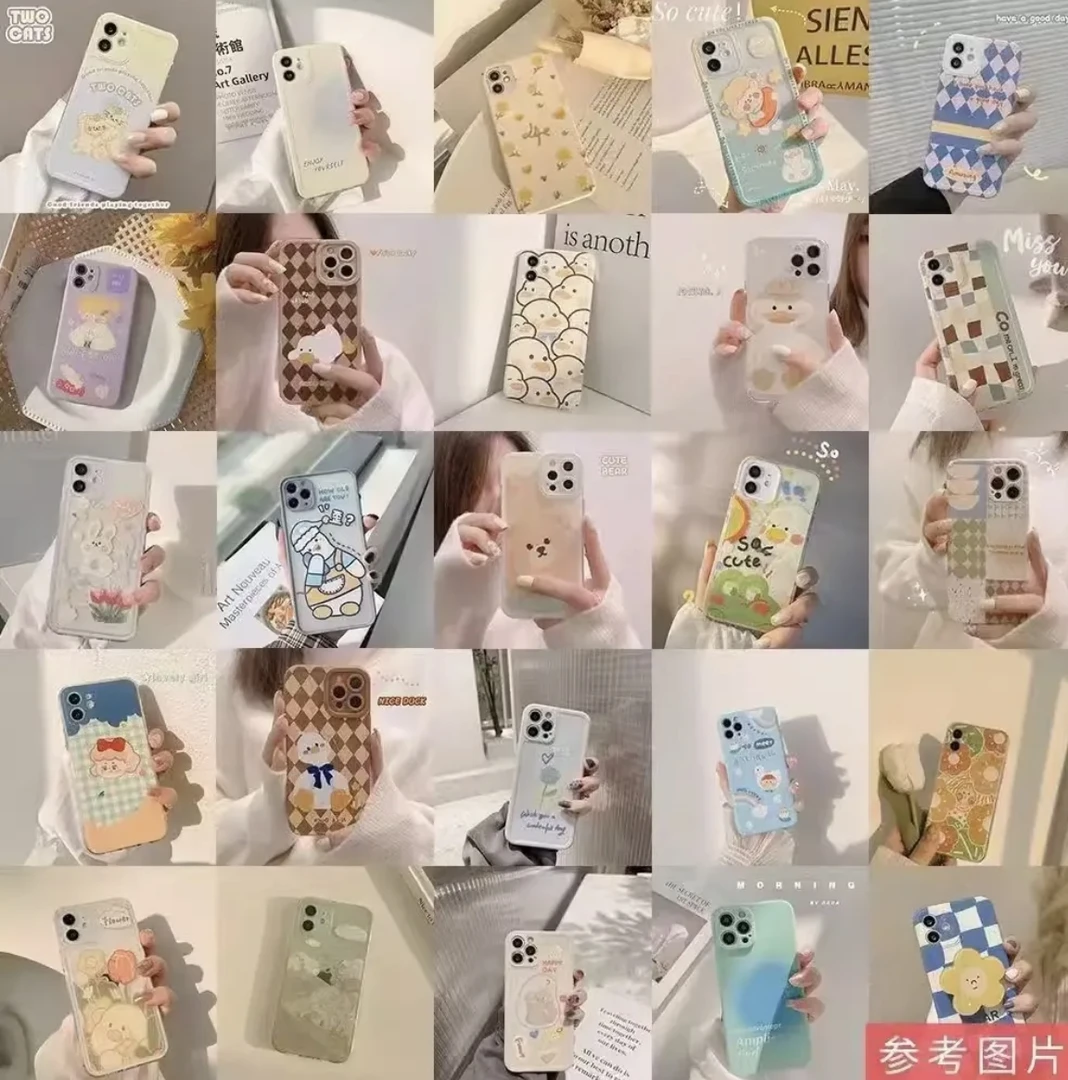 B苹果手机壳适用于苹果14/13iPhone15可爱16Promax简约创意