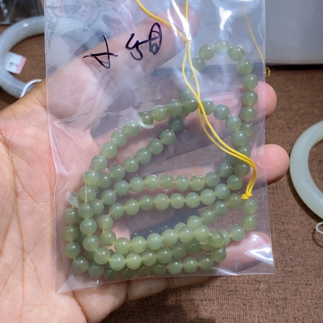 和田玉未镶嵌项链小****始