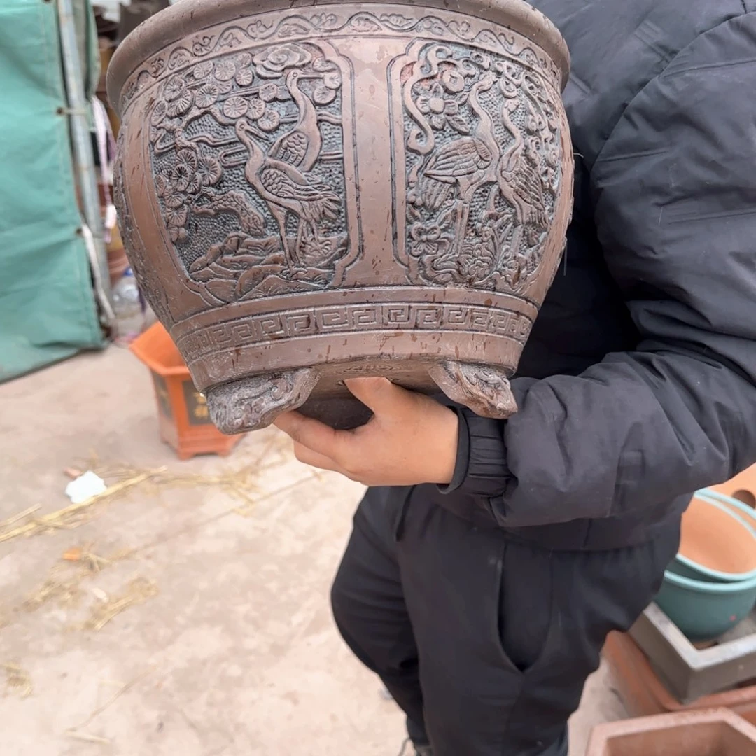 紫砂花盆口径25.20口径