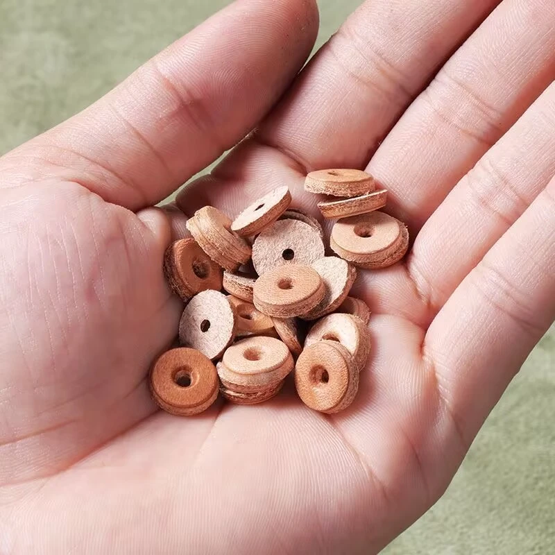 精工双面牛皮隔片垫片配饰手工双层粘合封边头层牛皮DIY牛皮隔片