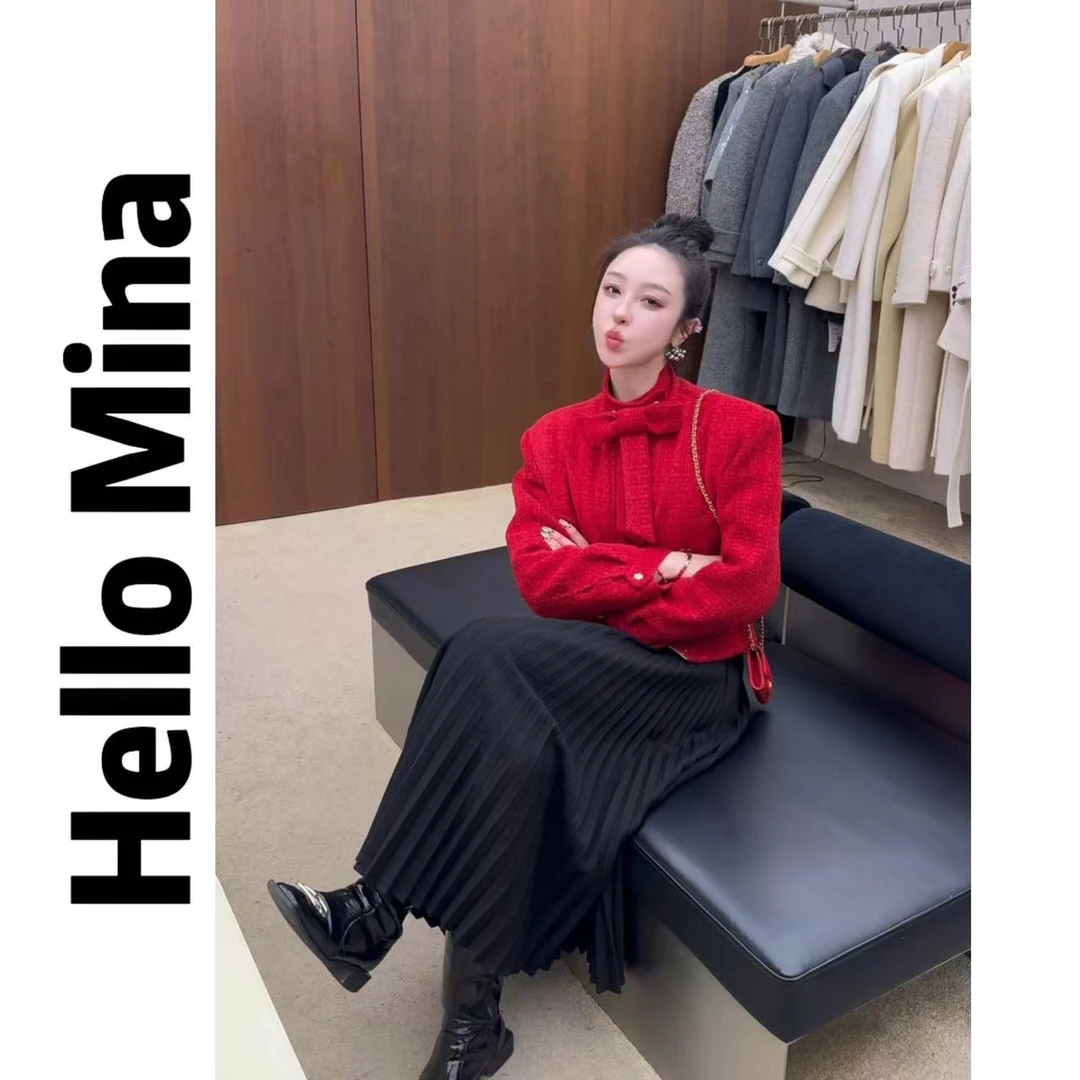 505"新年战袍"设计感小香风夹棉外套