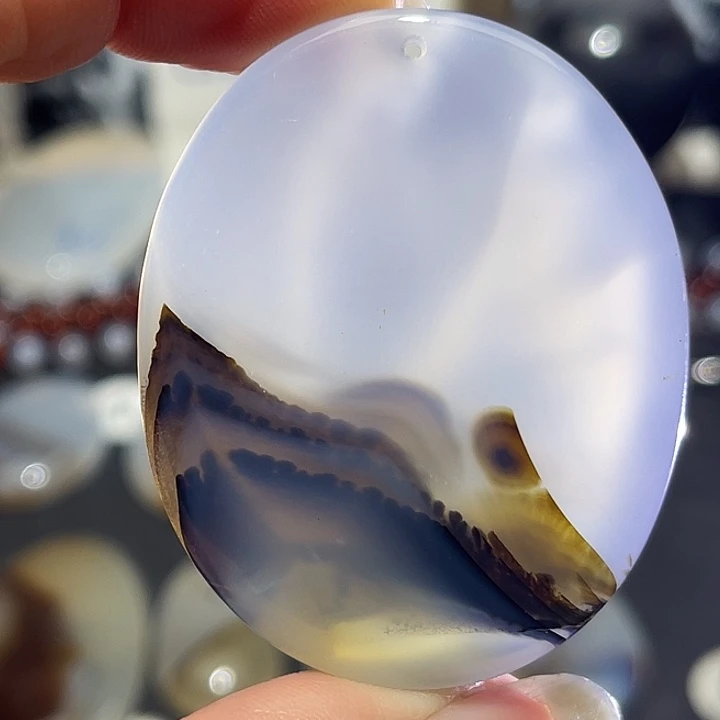 玛瑙/玉髓未镶嵌吊坠(不含链)