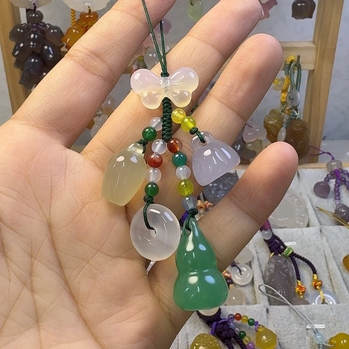 手机挂件福利款，彩色款，绿色葫芦