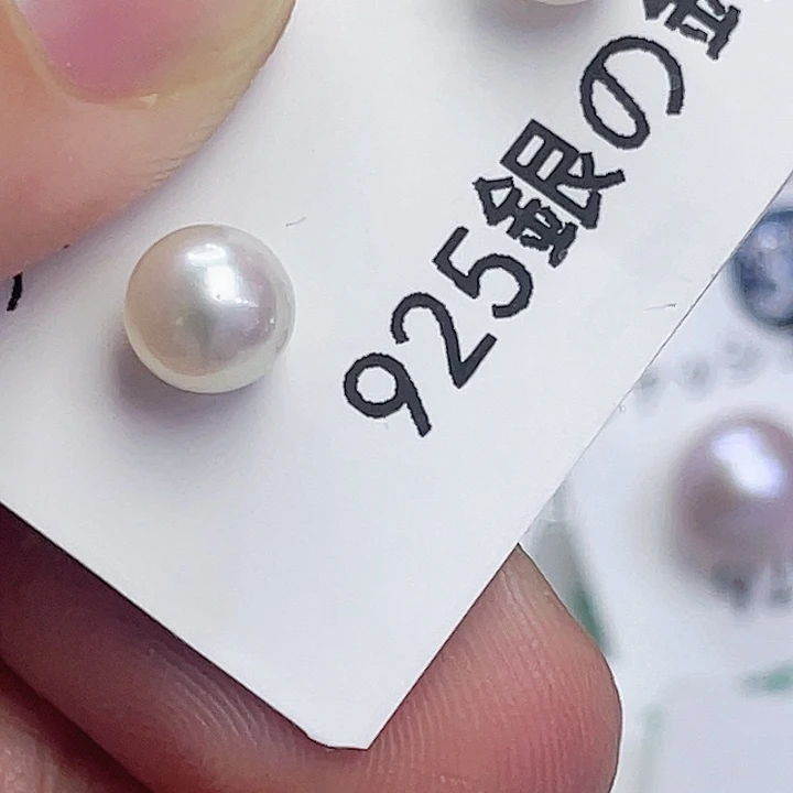 淡水珍珠耳饰银S925镶嵌糖****?