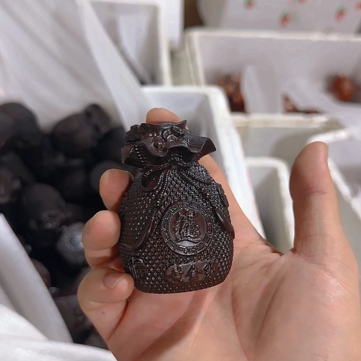 木黑檀木8钱袋一个