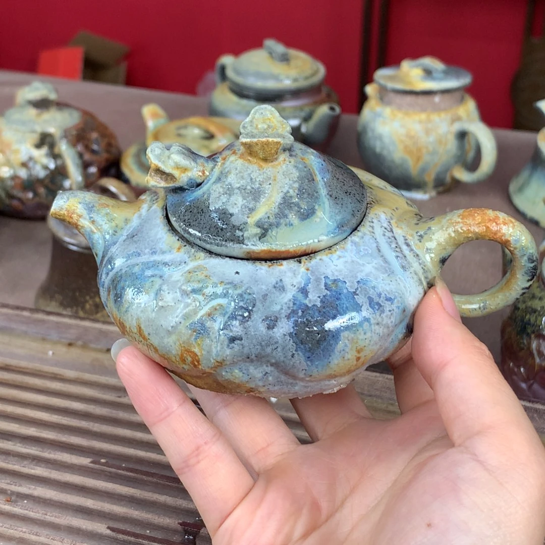 ｀***涅紫砂紫砂茶具纯自然紫砂柴烧