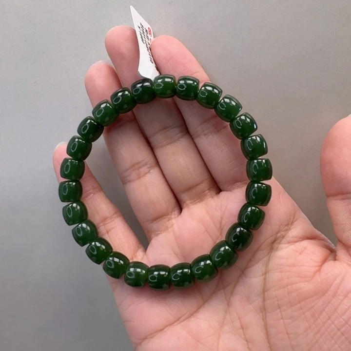 和田玉碧玉手串未镶嵌