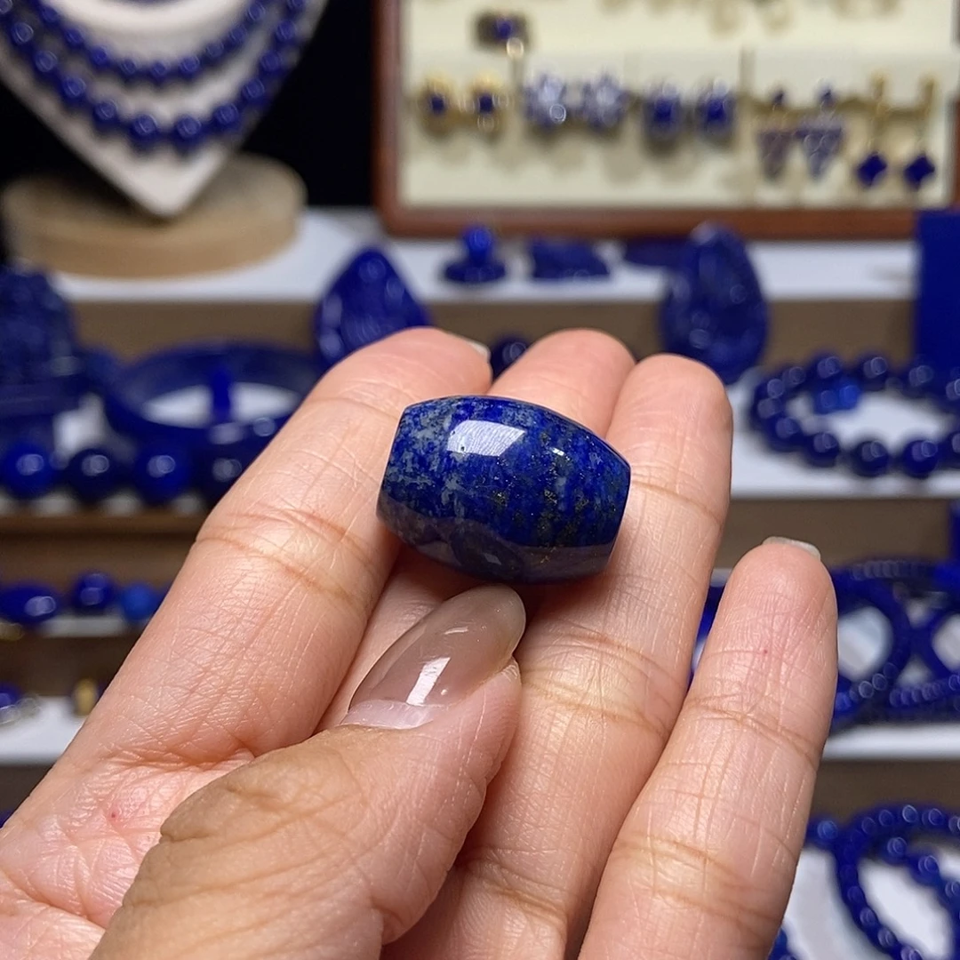 J***a青金石未镶嵌桶珠16mm+