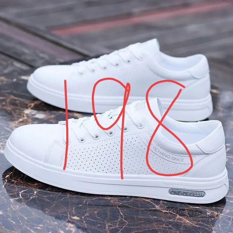 老年夏季透气低跟板鞋休闲板鞋潮鞋lulu风极简风