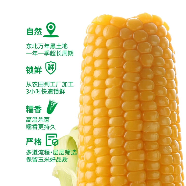 【试吃两支】10支东北黄糯玉米真空包装F