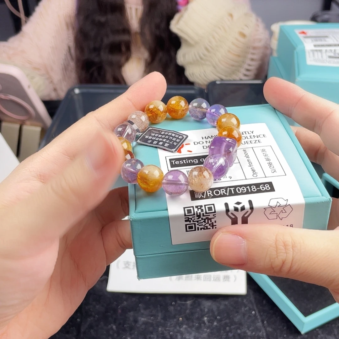 手串银S925镀金镶嵌水晶