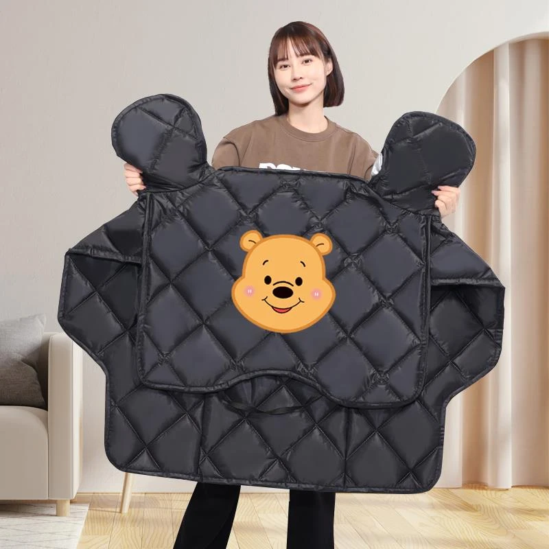 四季挡风被电动机车电动车中厚冬季加外卖加冬季冬季防雨挡风罩