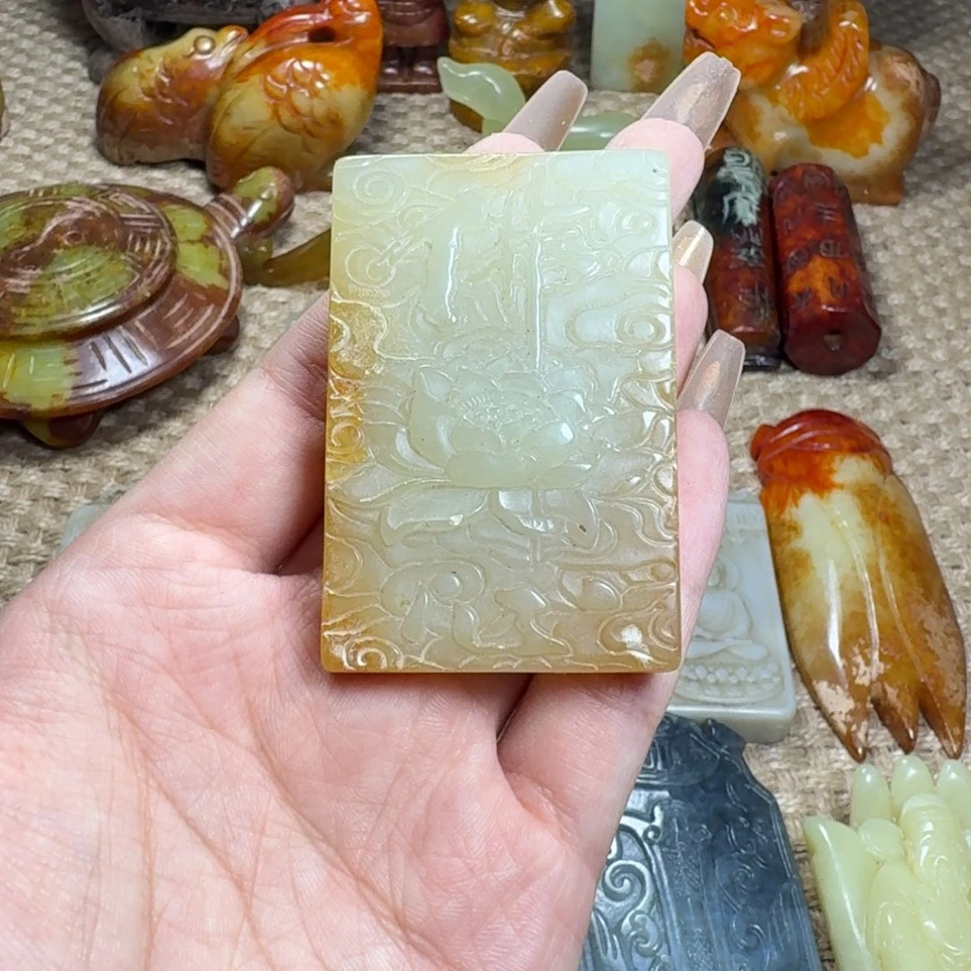 白玉菩提吊坠挂件