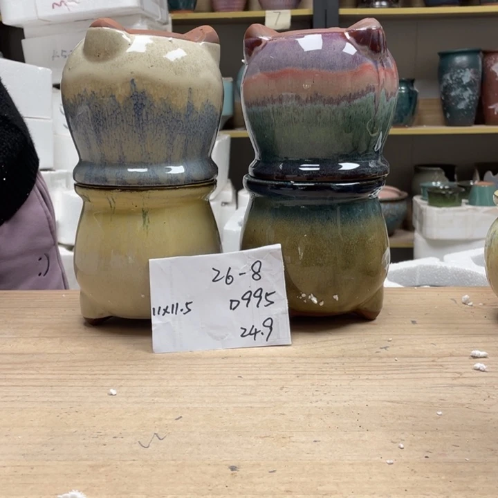 紫砂花盆多肉花盆微瑕8