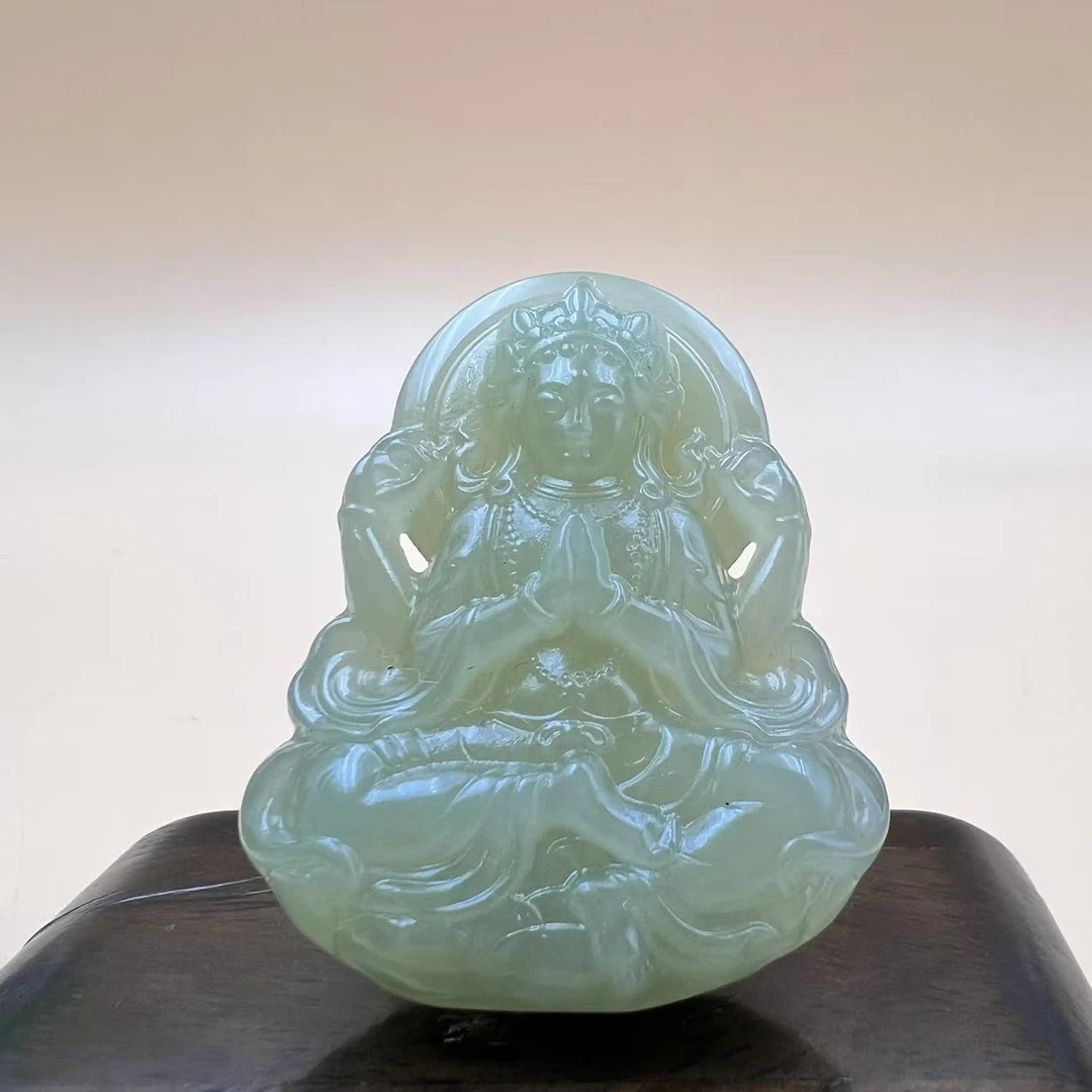 A312 和田玉吊坠 GS34120259