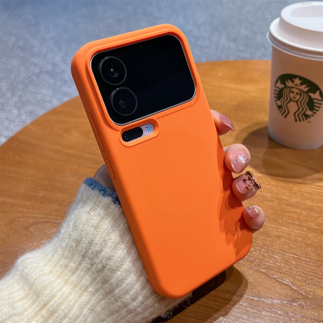 肤感液态硅胶内置磁吸充电超薄适用小米17promax手机壳简约高级感