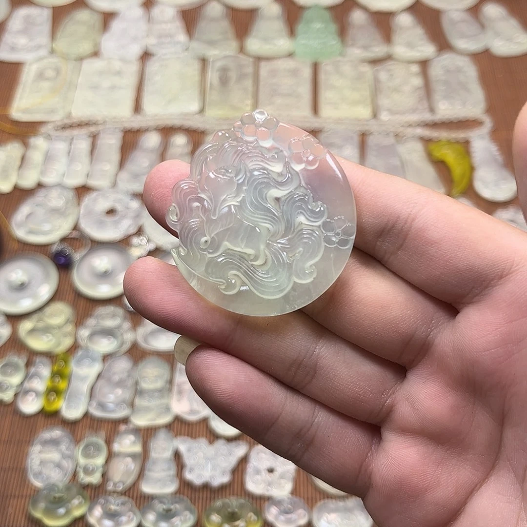 蛇纹石玉未镶嵌多样性随机发一