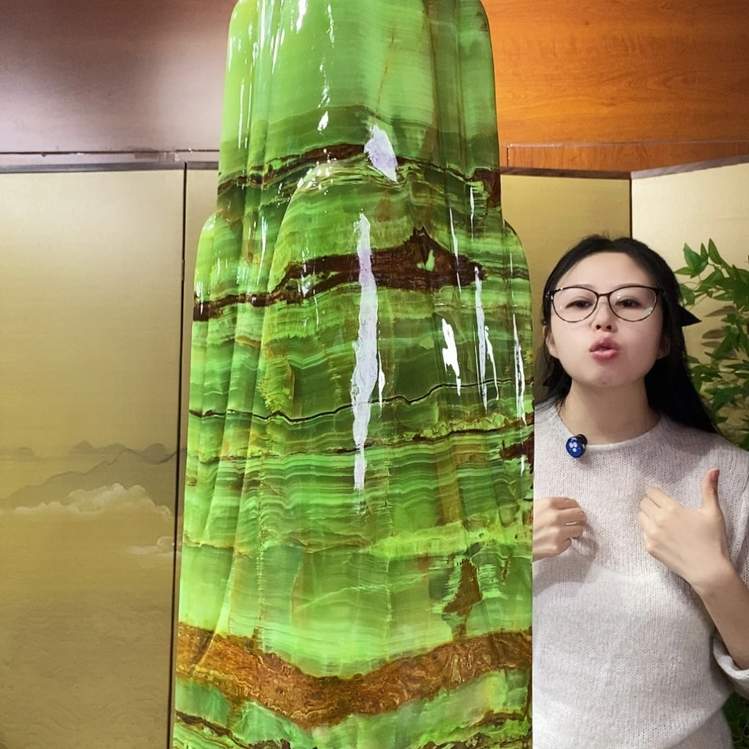 石材山水画作品摆件