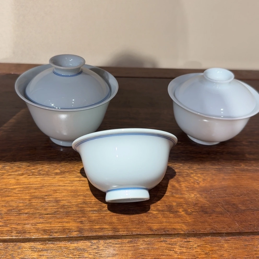 白胎压手杯陶瓷手工制作