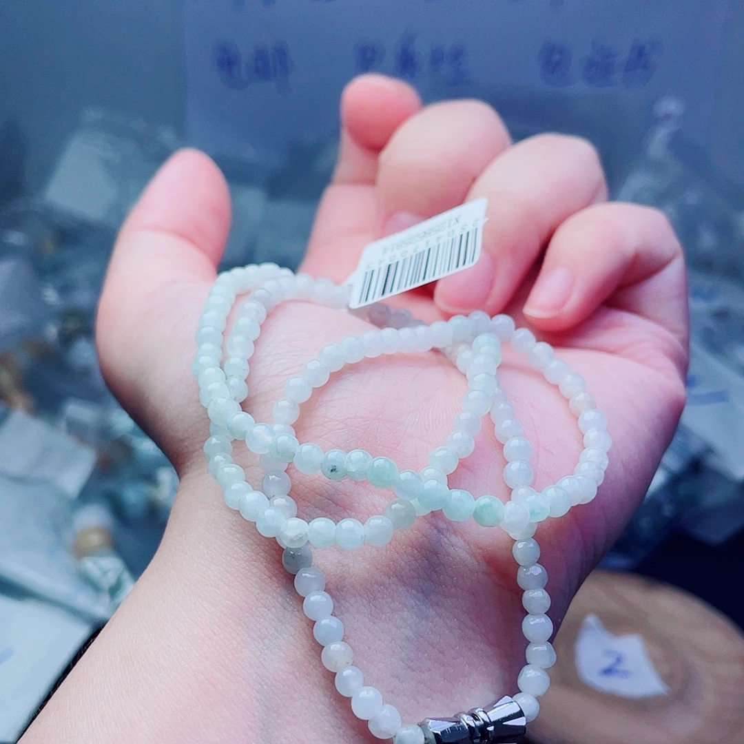 未镶嵌手链翡翠珠串