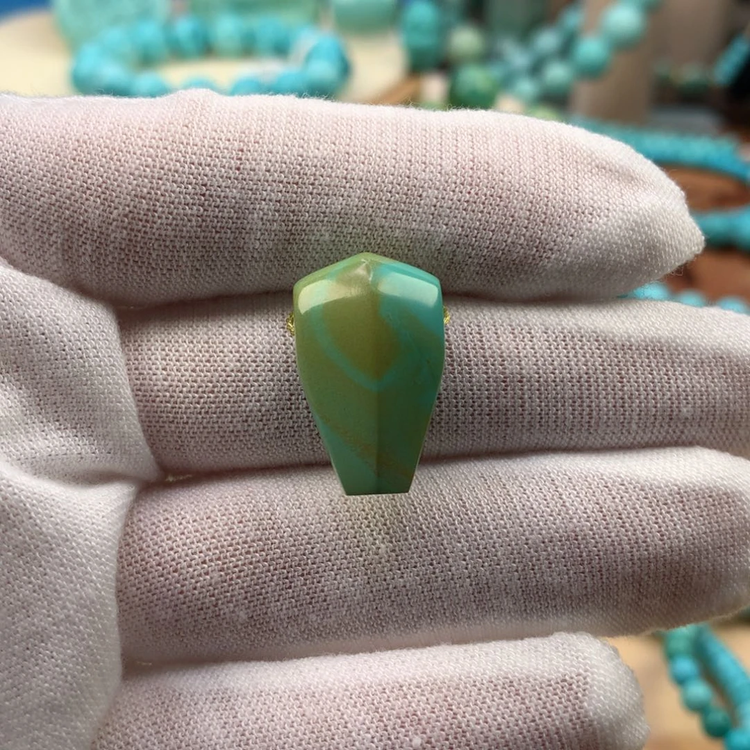 绿松石未镶嵌珠宝奇石13.1mm