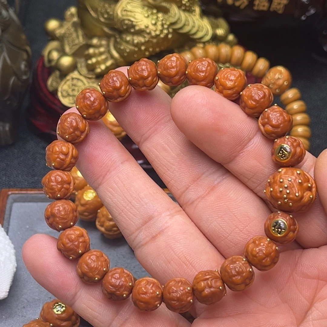 猴头核桃吊坠金蟾