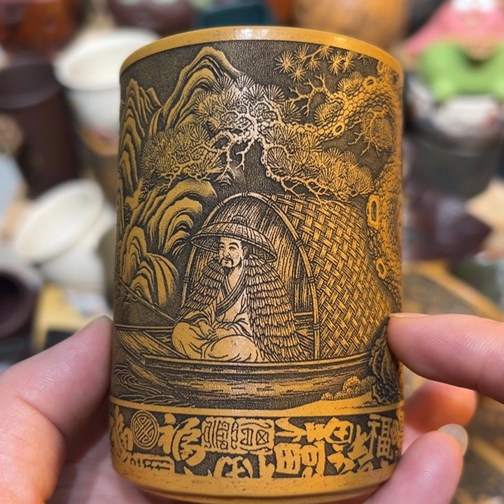 紫砂茶杯宜兴紫砂主人杯