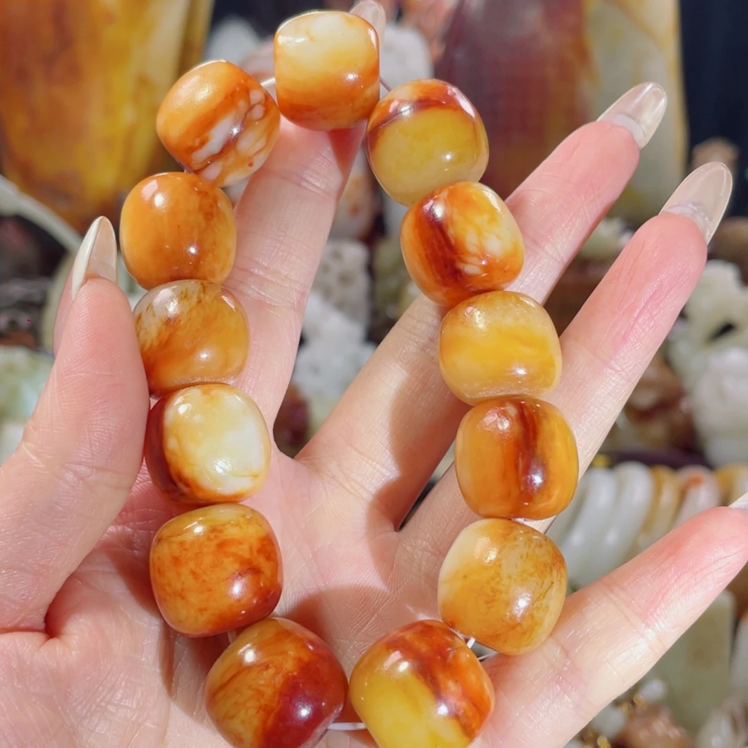 和田玉未镶嵌挂件65