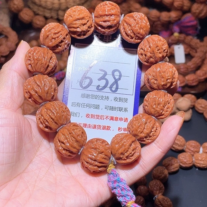 悟***生638矮桩粗筋八棱磨盘手串23