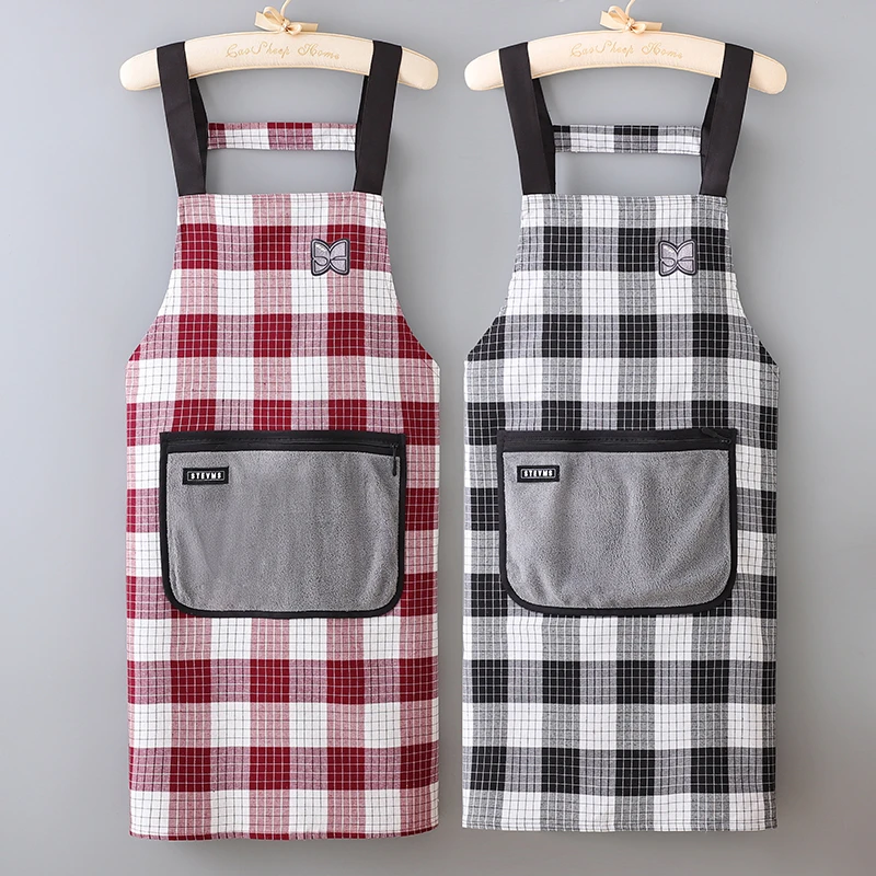 新款时尚小清新围腰家用厨房餐厅通用工作服耐脏耐磨防污围裙