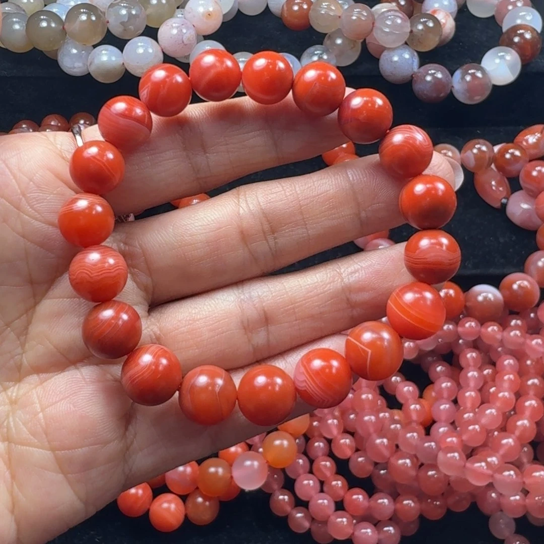 雯***南红玛瑙未镶嵌手串