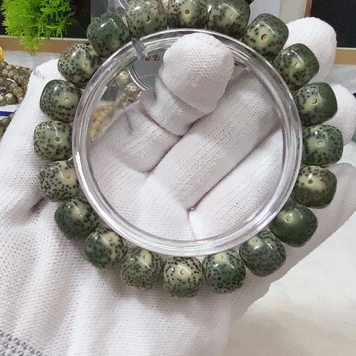 星月菩提手串海南星月菩提手串12*11青花瓷满天星