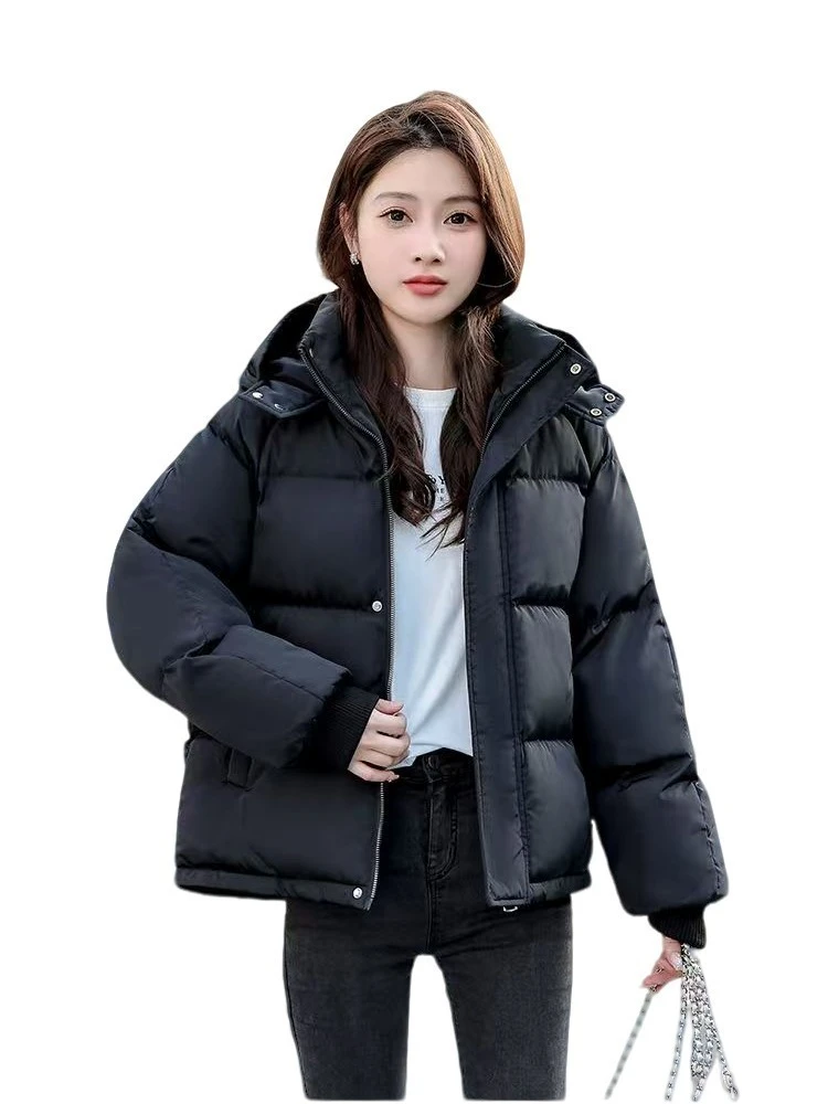 D901-D950直播间链接 百搭女款外套短款时尚休闲女士连帽加厚保暖