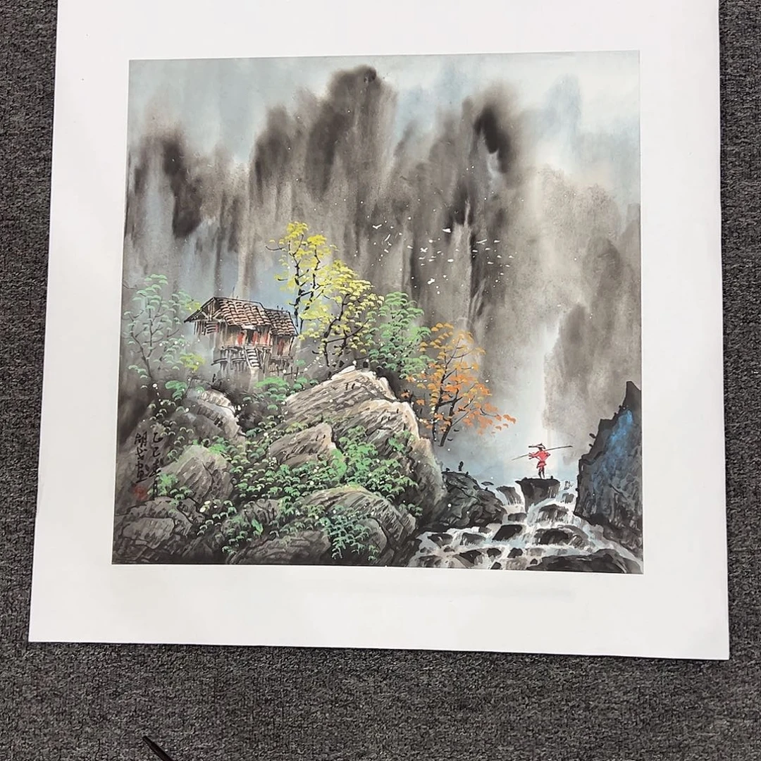 国画胡戈山水精品