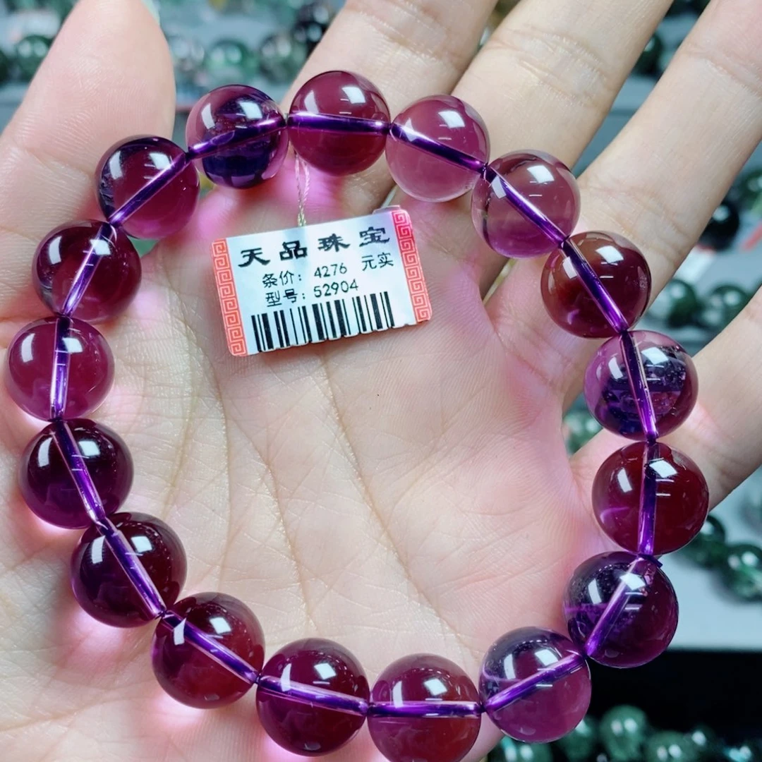未镶嵌手链水晶紫水晶52904