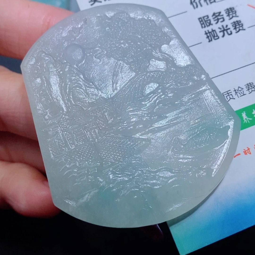 定制翡翠未镶嵌吊坠