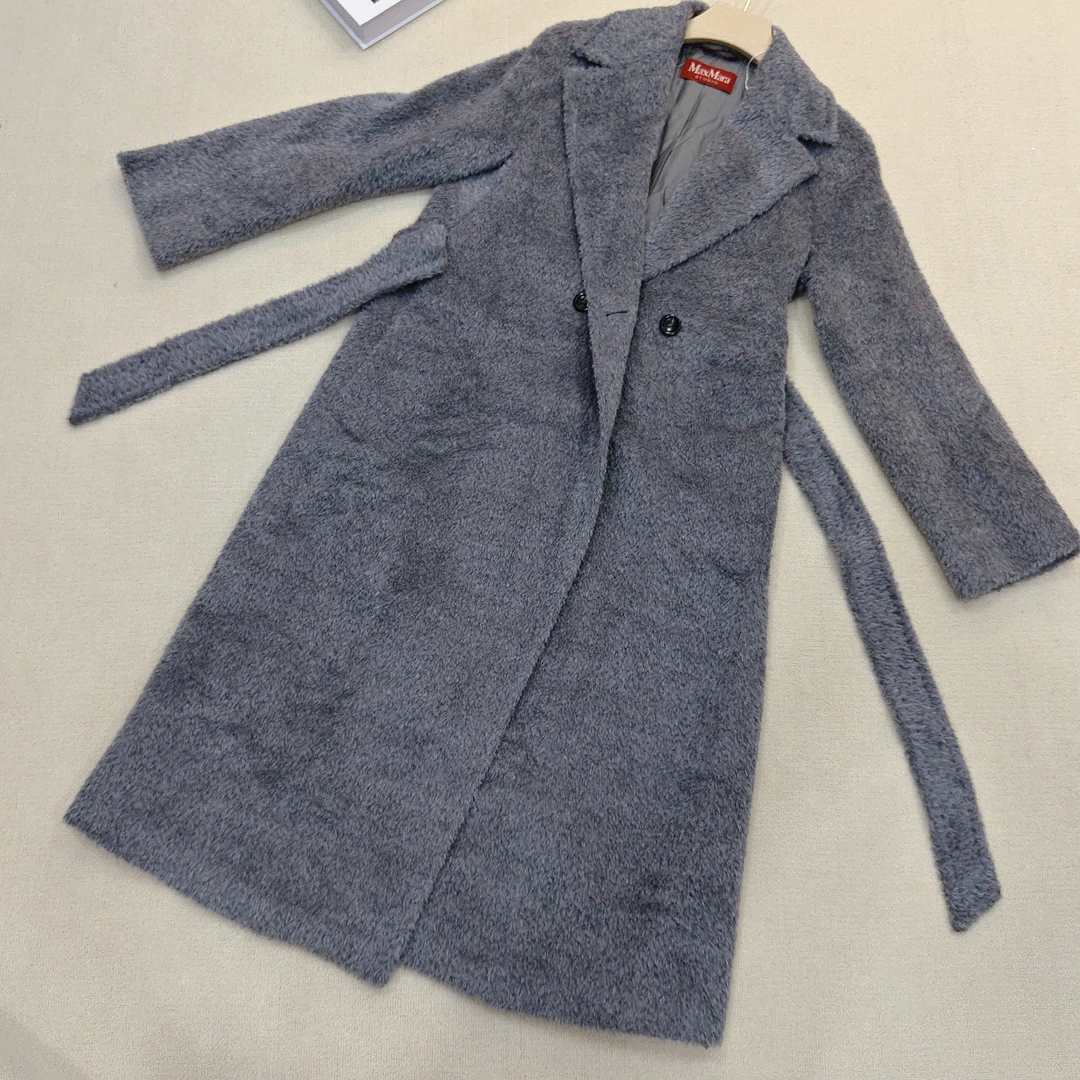 99新 MaxMara 烟灰色大衣 尺码165-88A/F1601087