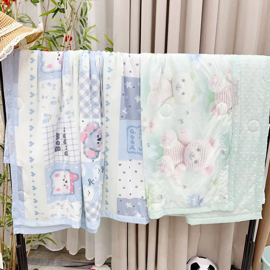 成人夏凉被夏季凉感天凉被可机洗印花夏被1.5米乘2.0米