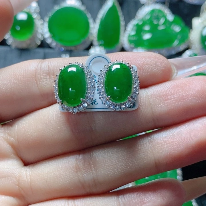 翡翠颈饰银S925镶嵌