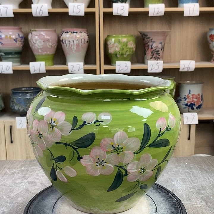 缸13xc景德镇陶瓷花盆