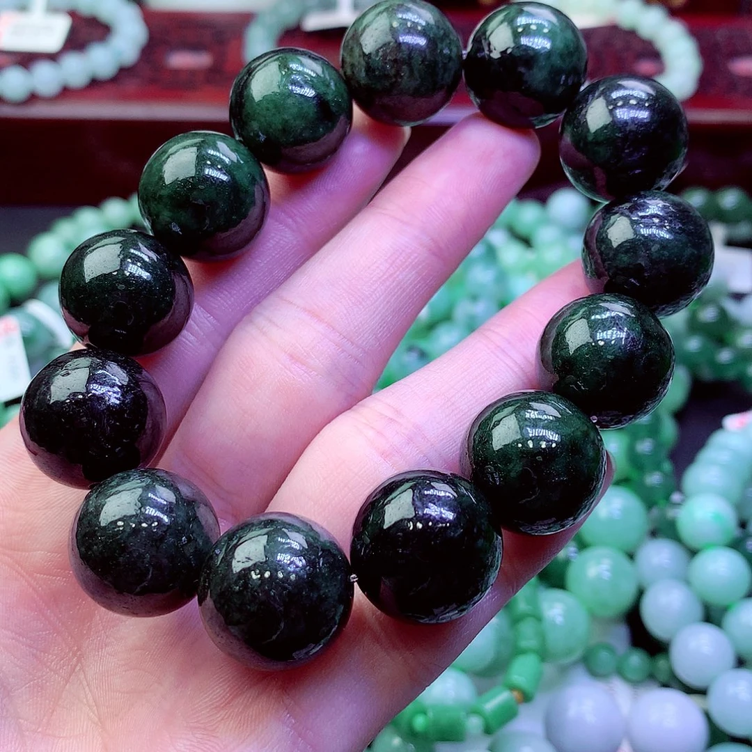 翡翠未镶嵌毛衣链