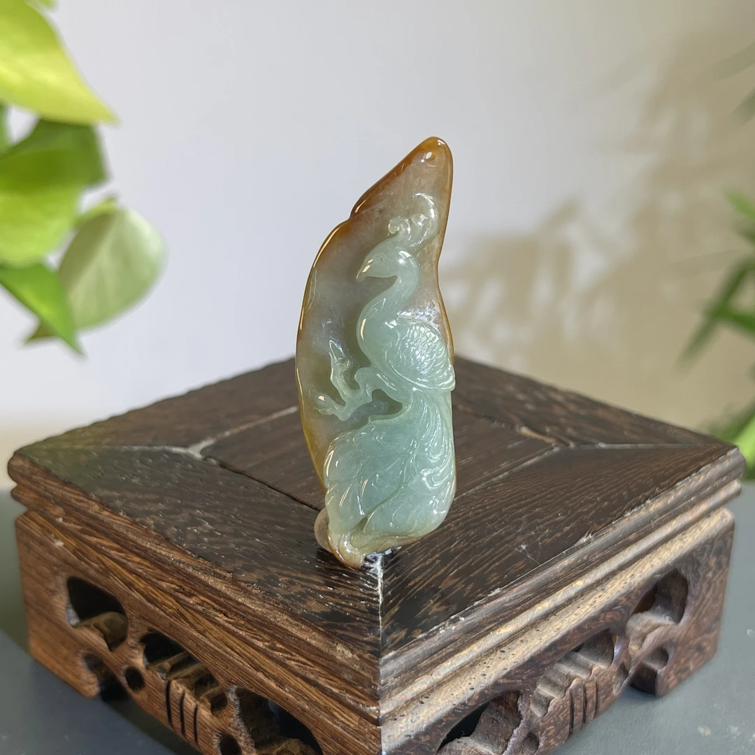 JTW06-71 天然缅甸A货翡翠  凤牌