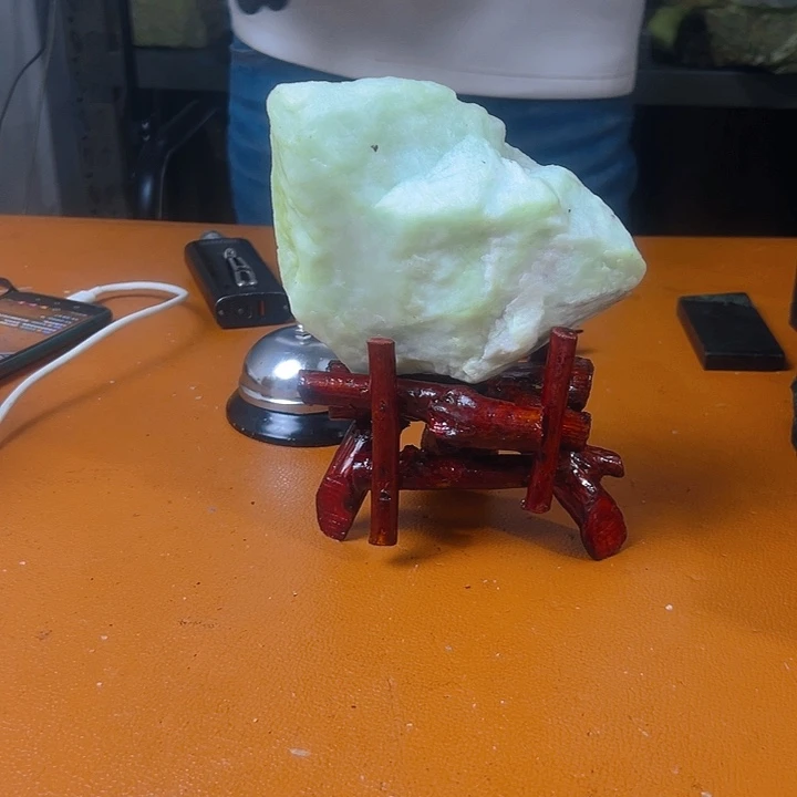 蛇纹石玉原石未镶嵌@**@9